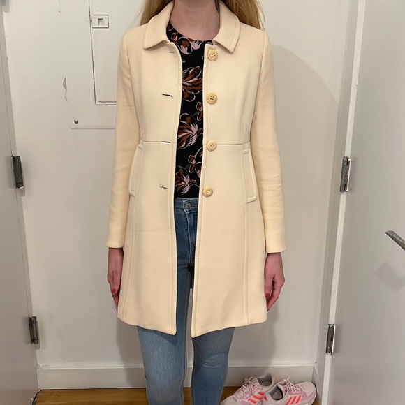 J. Crew Cream Peacoat